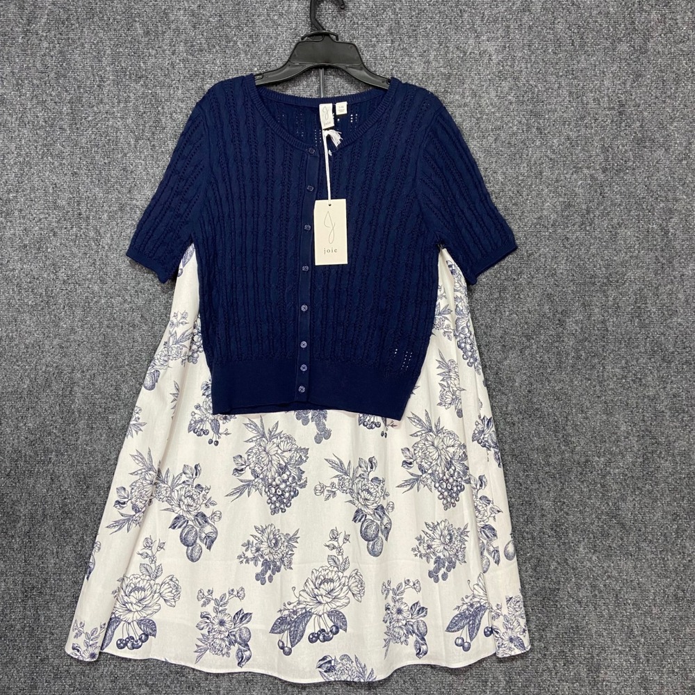 Joie Women's Cardigan Top & Linen Blend Floral Skirt‎ Set Size Large NWT
